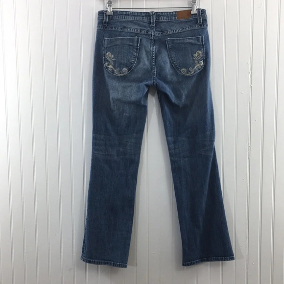 Vigoss Bootcut Jeans Womens 11 Medium Wash‎ Distressed Cotton Denim - Picture 3 of 11